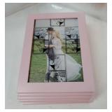 Golden State Art 5x7 Picture Frames Set of 8, Gallery Wall Frame Collage Tabletop Thin Frames with Plastic Glass, Horizontal or Vertical Display (5x7, Pink, 8-Pack) - Retail: $19 Golden State Art 5x7 Picture Frames Set of 8, Gallery Wall Frame Collage Tabletop Thin Frames with Plastic Glass, Horizontal or Vertical Display (5x7, Pink, 8-Pack) - Retail: $19