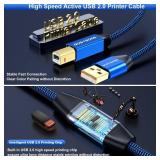 40ft Active USB A to B Cable - High Speed Long Printer USB - Retail: $23 40ft Active USB A to B Cable - High Speed Long Printer USB - Retail: $23