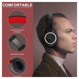 X8 Over-Ear Wired Headphones with Microphone with 1.45m-Tangle-Free Nylon Line&3.5mm Plug, Lightweight Foldable & Portable Headphones for Smartphone, Tablet,Computer,Mp3/4(Black-red) - Retail: $19 X8 Over-Ear Wired Headphones with Microphone with 1.45m-Tangle-Free Nylon Line&3.5mm Plug, Lightweight Foldable & Portable Headphones for Smartphone, Tablet,Computer,Mp3/4(Black-red) - Retail: $19