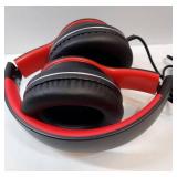 X8 Over-Ear Wired Headphones with Microphone with 1.45m-Tangle-Free Nylon Line&3.5mm Plug, Lightweight Foldable & Portable Headphones for Smartphone, Tablet,Computer,Mp3/4(Black-red) - Retail: $19 X8 Over-Ear Wired Headphones with Microphone with 1.45m-Tangle-Free Nylon Line&3.5mm Plug, Lightweight Foldable & Portable Headphones for Smartphone, Tablet,Computer,Mp3/4(Black-red) - Retail: $19