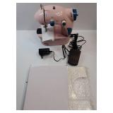 Mini Sewing Machine with Extension Table, Dual Speed Portable Sewing Machine for Beginners with Light, Sewing Kit for Household Use, Pink Mini Sewing Machine with Extension Table, Dual Speed Portable Sewing Machine for Beginners with Light, Sewing Kit for Household Use, Pink