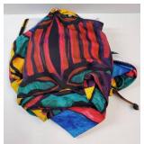 Women's 2 Piece Swimsuit Graffiti Print Cut Out Ring Linked Bikini Set Tie Side Bathing Suit Multicolor S Women's 2 Piece Swimsuit Graffiti Print Cut Out Ring Linked Bikini Set Tie Side Bathing Suit Multicolor S