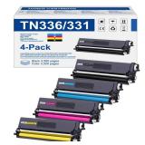 TN336 Toner Cartridge High Yield Compatible Replacement for Brother TN-336 TN331 for Use with Brother HL-L8350CDW HL-4150CDN MFC-L8850CDW Printer (1BK,1C,1M,1Y, 4 Pack) One Package Opened. - Retail: $ TN336 Toner Cartridge High Yield Compatible Replacement for Brother TN-336 TN331 for Use with Brother HL-L8350CDW HL-4150CDN MFC-L8850CDW Printer (1BK,1C,1M,1Y, 4 Pack) One Package Opened. - Retail: $