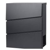 Lockable Mailboxes with Keys, Outdoor Wall Mounted Mail Box with Large Capacity,14 3/10 x 4 1/10' x 13'. BOTTOM BACK CORNERS ARE DENTED. Missing Key. - Retail: $43' Lockable Mailboxes with Keys, Outdoor Wall Mounted Mail Box with Large Capacity,14 3/10 x 4 1/10' x 13'. BOTTOM BACK CORNERS ARE DENTED. Missing Key. - Retail: $43'