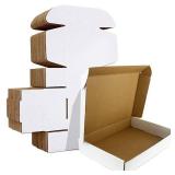 11x8x2 inches Shipping Boxes Set of 25, White Corrugated Cardboard Box Literature Mailer - Retail: $26 11x8x2 inches Shipping Boxes Set of 25, White Corrugated Cardboard Box Literature Mailer - Retail: $26