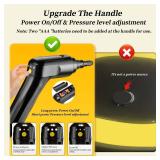 Steam Cleaner,15s Heat-Up,1.6L Tank,3-Level Adjustable Handle,2500W Steamer for Cleaning, Portable Steamer for Cleaning - Retail: $80 Steam Cleaner,15s Heat-Up,1.6L Tank,3-Level Adjustable Handle,2500W Steamer for Cleaning, Portable Steamer for Cleaning - Retail: $80