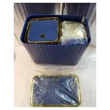 Bathroom Accessory Set - Bathroom Set, 12PC Bathroom Accessories Set, Navy Blue Bathroom Accessories Set, Mini Trash Can, Toilet Brush, Trash Can & Soap Dispenser - Retail: $44 Bathroom Accessory Set - Bathroom Set, 12PC Bathroom Accessories Set, Navy Blue Bathroom Accessories Set, Mini Trash Can, Toilet Brush, Trash Can & Soap Dispenser - Retail: $44