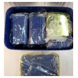 Bathroom Accessory Set - Bathroom Set, 12PC Bathroom Accessories Set, Navy Blue Bathroom Accessories Set, Mini Trash Can, Toilet Brush, Trash Can & Soap Dispenser - Retail: $44 Bathroom Accessory Set - Bathroom Set, 12PC Bathroom Accessories Set, Navy Blue Bathroom Accessories Set, Mini Trash Can, Toilet Brush, Trash Can & Soap Dispenser - Retail: $44