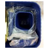 Bathroom Accessory Set - Bathroom Set, 12PC Bathroom Accessories Set, Navy Blue Bathroom Accessories Set, Mini Trash Can, Toilet Brush, Trash Can & Soap Dispenser - Retail: $44 Bathroom Accessory Set - Bathroom Set, 12PC Bathroom Accessories Set, Navy Blue Bathroom Accessories Set, Mini Trash Can, Toilet Brush, Trash Can & Soap Dispenser - Retail: $44