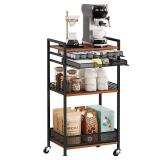 K Cup Holder Cart, Coffee Station Organizer for Nespresso Vertuo Capsule and K Cup Capsule, Multi-Functional Coffee Bar Cart Accessories Organizer with Wheels for Living Room, Kitchen - Retail: $60 K Cup Holder Cart, Coffee Station Organizer for Nespresso Vertuo Capsule and K Cup Capsule, Multi-Functional Coffee Bar Cart Accessories Organizer with Wheels for Living Room, Kitchen - Retail: $60