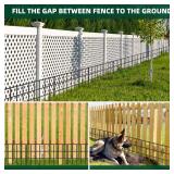 42.5ft(L) x 13in(H) Animal Barrier Fence, 30 Panels No Dig Garden Fence for Dog Rabbit, Rustproof Anti Digging Barrier, Garden Edging Border Ground Defense for Outdoor, Yard, Patio - Retail: $54 42.5ft(L) x 13in(H) Animal Barrier Fence, 30 Panels No Dig Garden Fence for Dog Rabbit, Rustproof Anti Digging Barrier, Garden Edging Border Ground Defense for Outdoor, Yard, Patio - Retail: $54