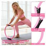 20 Pcs Pilates Ring Set for Women, Magic Circle Pilates Rings 12 with Resistance Bands, Pilates Kit for Home Workouts, Pilates Equipment for Strength, Toning and Flexibility(Pink,15pcs) - Retail: $27' 20 Pcs Pilates Ring Set for Women, Magic Circle Pilates Rings 12 with Resistance Bands, Pilates Kit for Home Workouts, Pilates Equipment for Strength, Toning and Flexibility(Pink,15pcs) - Retail: $27'