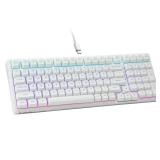 Creamy Mechanical Keyboard Wired, Hot Swappable, Pre-lubed Linear Switches, Gasket Structure with Sound Dampening Foam, RGB Backlit, 99 Keys Custom Gaming Keyboard for PC/Mac,White - Retail: $50 Creamy Mechanical Keyboard Wired, Hot Swappable, Pre-lubed Linear Switches, Gasket Structure with Sound Dampening Foam, RGB Backlit, 99 Keys Custom Gaming Keyboard for PC/Mac,White - Retail: $50