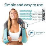 Shiatsu Neck and Back Massager with Heat - Deep Kneading Pillow for Massage - Electric Full Body Massager - Retail: $40 Shiatsu Neck and Back Massager with Heat - Deep Kneading Pillow for Massage - Electric Full Body Massager - Retail: $40