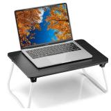 Portable Lap Desk Bed Desk Lap Table Bed Table, Laptop Stand Breakfast Serving Tray, Foldable & Lightweight Mini Table, Lap Tablet Desk for Sofa Couch Floor - - Black - Retail: $20 Portable Lap Desk Bed Desk Lap Table Bed Table, Laptop Stand Breakfast Serving Tray, Foldable & Lightweight Mini Table, Lap Tablet Desk for Sofa Couch Floor - - Black - Retail: $20