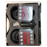 Wireless Trailer Lights, Rechargeable Magnetic LED Trailer Lights with Reverse Light, Portable Wireless Tow Tail Light Kit for Trucks, Boats, RVs, Campers - Retail: $66 Wireless Trailer Lights, Rechargeable Magnetic LED Trailer Lights with Reverse Light, Portable Wireless Tow Tail Light Kit for Trucks, Boats, RVs, Campers - Retail: $66