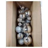 6 Set 36 Pcs Christmas Ball Clusters 1.2-3.1in Christmas Tree Ball Ornaments on Wired Picks Decorations for Xmas Tree Wreath Garland Stairs Holiday Decor(Silver, Glossy) - Retail: $22 6 Set 36 Pcs Christmas Ball Clusters 1.2-3.1in Christmas Tree Ball Ornaments on Wired Picks Decorations for Xmas Tree Wreath Garland Stairs Holiday Decor(Silver, Glossy) - Retail: $22