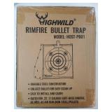Bullet Trap Box Rated for .22/.17 Caliber (Rimfire Only) - Air Rifle Pellet Gun Targets - Paper Shooting Training Target for Indoor Outdoor - Retail: $53 Bullet Trap Box Rated for .22/.17 Caliber (Rimfire Only) - Air Rifle Pellet Gun Targets - Paper Shooting Training Target for Indoor Outdoor - Retail: $53