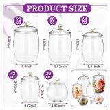 6 Pcs Plastic Candy and Cookie Jar with Lids Decorative Apothecary Jars Candy Buffet Containers Clear Airtight Food Storage Canister Home Decoration(30/42/64/80/90 oz,Classic, Stylish) - Retail: $45 6 Pcs Plastic Candy and Cookie Jar with Lids Decorative Apothecary Jars Candy Buffet Containers Clear Airtight Food Storage Canister Home Decoration(30/42/64/80/90 oz,Classic, Stylish) - Retail: $45