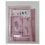 Computer Monitor Stands Riserï¼2-Tier Desk Organizers and Accessories, Office Desk Accessories Organizer with Drawers and 2 Pen Holder for Office Supplies (Pink) - Retail: $22 Computer Monitor Stands Riserï¼2-Tier Desk Organizers and Accessories, Office Desk Accessories Organizer with Drawers and 2 Pen Holder for Office Supplies (Pink) - Retail: $22
