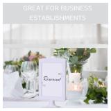 20 Pack Double Sided Standing Picture Frame 4x6 Plastic Photo Frame Bulk White Picture Display Holder Stand for Table Number, Menu, Wedding, Christmas - Retail: $43 20 Pack Double Sided Standing Picture Frame 4x6 Plastic Photo Frame Bulk White Picture Display Holder Stand for Table Number, Menu, Wedding, Christmas - Retail: $43