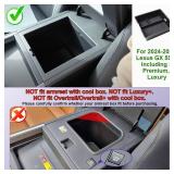 Center Console Organizer Tray Compatible with 2024 2025 Lexus GX 550 Accessories, Insert Armrest Storage Box For GX550 Glove Dividers Cup Holder Gear Cover (NOT Fit with Cool Box) - Retail: $15 Center Console Organizer Tray Compatible with 2024 2025 Lexus GX 550 Accessories, Insert Armrest Storage Box For GX550 Glove Dividers Cup Holder Gear Cover (NOT Fit with Cool Box) - Retail: $15