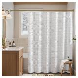 Black and White Shower Curtain Inky Moss Black Herringbone Chevron Zig Zag Waterproof Fabric Modern Farmhouse Shower Curtains for Bathroom with 12 Hooks 70x72 Inches - Retail: $22 Black and White Shower Curtain Inky Moss Black Herringbone Chevron Zig Zag Waterproof Fabric Modern Farmhouse Shower Curtains for Bathroom with 12 Hooks 70x72 Inches - Retail: $22