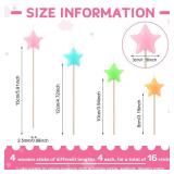 16 Pack Star Candles for Cake Birthday Star Shaped Sparkler Candles Stereo Cake Topper Decorations for Birthday Party Supplies(Colorful) - Retail: $15 16 Pack Star Candles for Cake Birthday Star Shaped Sparkler Candles Stereo Cake Topper Decorations for Birthday Party Supplies(Colorful) - Retail: $15