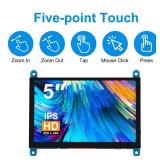5 Inch IPS Touch Screen Display 800Ã480 Capacitive Screen HDMI HD Screen Full View Color LCD Liquid Crystal Screen - Retail: $40 5 Inch IPS Touch Screen Display 800Ã480 Capacitive Screen HDMI HD Screen Full View Color LCD Liquid Crystal Screen - Retail: $40