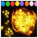 100pcs Yellow LED Balloon Light, Tiny Led Lights Round LED Ball Lamp for Balloons Birthday Party Event Fun Indoor Outdoor Wedding Decoration Halloween Christmas Supplies - Retail: $17 100pcs Yellow LED Balloon Light, Tiny Led Lights Round LED Ball Lamp for Balloons Birthday Party Event Fun Indoor Outdoor Wedding Decoration Halloween Christmas Supplies - Retail: $17