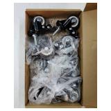 Heavy Duty Swivel Caster with 1.5in Threaded Bar, M8x25 Nut Spacer, for Shopping Carts, Workbenches and Furniture (with Brake, 8) - Retail: $29 Heavy Duty Swivel Caster with 1.5in Threaded Bar, M8x25 Nut Spacer, for Shopping Carts, Workbenches and Furniture (with Brake, 8) - Retail: $29