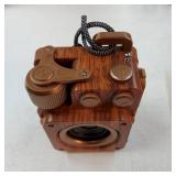 Retro Bluetooth Speaker with FM Radio, Wireless, Stereo Sound, Bluetooth 5.1, USB-C, Bass, AUX & TF-Card Input, Portable for Home, Office, Travel, Gift Ideas, Brown - Retail: $40 Retro Bluetooth Speaker with FM Radio, Wireless, Stereo Sound, Bluetooth 5.1, USB-C, Bass, AUX & TF-Card Input, Portable for Home, Office, Travel, Gift Ideas, Brown - Retail: $40