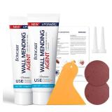 Drywall Repair Kit,2 Pack Wall Mending Agent, Wall Spackle with Scraper, Wall Surface Hole Fill Quick and Easy Solution - Retail: $13 Drywall Repair Kit,2 Pack Wall Mending Agent, Wall Spackle with Scraper, Wall Surface Hole Fill Quick and Easy Solution - Retail: $13