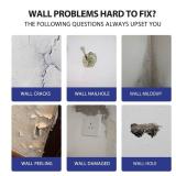 Drywall Repair Kit,2 Pack Wall Mending Agent, Wall Spackle with Scraper, Wall Surface Hole Fill Quick and Easy Solution - Retail: $13 Drywall Repair Kit,2 Pack Wall Mending Agent, Wall Spackle with Scraper, Wall Surface Hole Fill Quick and Easy Solution - Retail: $13