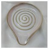 Spoon Rest for Stove Top, Ceramic Spoon Holder for Kitchen Counter Large Spatula Rest Coffee Spoon Holder Cooking Utensil Rest Modern Farmhouse Kitchen Décor for Valentine's Day, Cream, 5 Inch - Re Spoon Rest for Stove Top, Ceramic Spoon Holder for Kitchen Counter Large Spatula Rest Coffee Spoon Holder Cooking Utensil Rest Modern Farmhouse Kitchen Décor for Valentine's Day, Cream, 5 Inch - Re