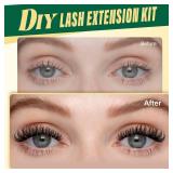 Lash Clusters Kit Volume 144pcs 8-18MIX Lash Extension Kit Thick Lash Clusters D curl with Bond and Seal, Remover, Applicators for DIY Thin Band Eyelash Clusters at Home (KY04 Kit) - Retail: $14 Lash Clusters Kit Volume 144pcs 8-18MIX Lash Extension Kit Thick Lash Clusters D curl with Bond and Seal, Remover, Applicators for DIY Thin Band Eyelash Clusters at Home (KY04 Kit) - Retail: $14