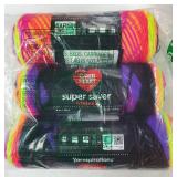 Red Heart Super Saver Yarn, 3 Pack, Favorite Stripe 3 Count - Retail: $15 Red Heart Super Saver Yarn, 3 Pack, Favorite Stripe 3 Count - Retail: $15
