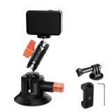 K&F CONCEPT 3 Suction Cup Mount with 360° Double Ball Head Magic Arm, 1/4' Screw Threads, Quick Release Car Mount Compatible with DJI Insta360 for Action Camera Phone Video - Retail: $33' K&F CONCEPT 3 Suction Cup Mount with 360° Double Ball Head Magic Arm, 1/4' Screw Threads, Quick Release Car Mount Compatible with DJI Insta360 for Action Camera Phone Video - Retail: $33'