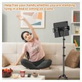 72in Tablet Floor Stand Tripod, Tablet Stand Floor with 360° Ball Head, Height Adjustable Floor Stand Holder with Case, Tall Tripod for Phone/Music/Stream/Recording and All 4.7-13 Devices - Retail: $ 72in Tablet Floor Stand Tripod, Tablet Stand Floor with 360° Ball Head, Height Adjustable Floor Stand Holder with Case, Tall Tripod for Phone/Music/Stream/Recording and All 4.7-13 Devices - Retail: $