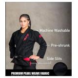 Women's Core Black Brazilian Jiu Jitsu BJJ Gi. ET1000BLACKF3 - Retail: $60 Women's Core Black Brazilian Jiu Jitsu BJJ Gi. ET1000BLACKF3 - Retail: $60
