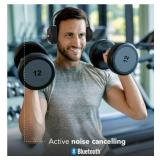 AIWA ARC-2 Noise Cancelling Over Ear Wireless Headphones with 45 Hour battery life - Retail: $80 AIWA ARC-2 Noise Cancelling Over Ear Wireless Headphones with 45 Hour battery life - Retail: $80