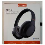 AIWA ARC-2 Noise Cancelling Over Ear Wireless Headphones with 45 Hour battery life - Retail: $80 AIWA ARC-2 Noise Cancelling Over Ear Wireless Headphones with 45 Hour battery life - Retail: $80