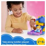 Disney Princess Cinderella 2-Figure On-the-Go Playset for Toddler Pretend Play by Fisher-Price Little People Disney Princess Cinderella 2-Figure On-the-Go Playset for Toddler Pretend Play by Fisher-Price Little People