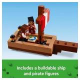 LEGO Minecraft The Pirate Ship Voyage Boat Toy Playset 21259 LEGO Minecraft The Pirate Ship Voyage Boat Toy Playset 21259