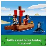 LEGO Minecraft The Pirate Ship Voyage Boat Toy Playset 21259 LEGO Minecraft The Pirate Ship Voyage Boat Toy Playset 21259