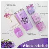 Lavender Spa Gift Set for Women 6pcs - Includes Candle, Handmade Soap, Bath Bomb, Bath Salts, Tumbler & Greeting Card - Ideal Gift for Birthdays, Mother s Day, Christmas, or Special Occasions Lavender Spa Gift Set for Women 6pcs - Includes Candle, Handmade Soap, Bath Bomb, Bath Salts, Tumbler & Greeting Card - Ideal Gift for Birthdays, Mother s Day, Christmas, or Special Occasions