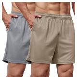 COOFANDY Men's 2 Pack Gym Workout Shorts 5 Inch Mesh Athletic Shorts Quick Dry Running Shorts with Pockets Size XXL COOFANDY Men's 2 Pack Gym Workout Shorts 5 Inch Mesh Athletic Shorts Quick Dry Running Shorts with Pockets Size XXL