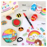 72 Colors Acrylic Paint Markers, Dual Tip with Fine Tip and Brush Tip Pens for Stone, Wood, Calligraphy, Canvas, Ceramic, Metal, Glass, Rock Painting, DIY Crafts 72 Colors Acrylic Paint Markers, Dual Tip with Fine Tip and Brush Tip Pens for Stone, Wood, Calligraphy, Canvas, Ceramic, Metal, Glass, Rock Painting, DIY Crafts