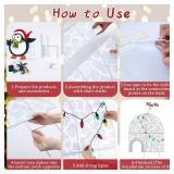 5 Pcs Winter North Pole Decorations, 31.4 x 46.4 in Lighted 2D Ice House Cardboard Cutout with 2 Penguins Stand and Lights Strings for Yard Garden Lawn Indoor Outdoor 5 Pcs Winter North Pole Decorations, 31.4 x 46.4 in Lighted 2D Ice House Cardboard Cutout with 2 Penguins Stand and Lights Strings for Yard Garden Lawn Indoor Outdoor