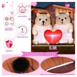 5.5 ft Hedgehog Valentines Day Inflatables Outdoor Decorations Couple Hedgehog with Build-in LED Lights Valentines Blow up Yard Decor for Romantic Yard Garden Home Indoor Outdoor Party 5.5 ft Hedgehog Valentines Day Inflatables Outdoor Decorations Couple Hedgehog with Build-in LED Lights Valentines Blow up Yard Decor for Romantic Yard Garden Home Indoor Outdoor Party